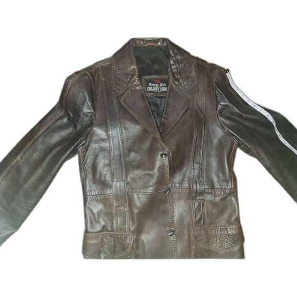 Roetan leather Jacket by Silvester Litton of England Mens Med/Women L-XL - Picture 13 of 16